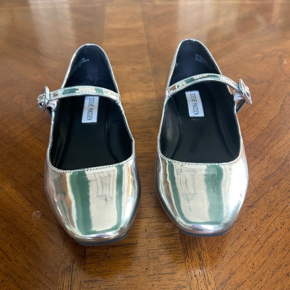 Chrome Mary Jane Flat - Picture 3 of 7